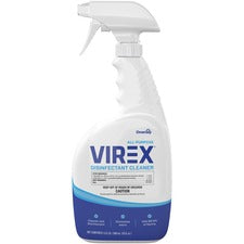 Diversey All-Purpose Virex Disinfect Cleaner Ready-To-Use - 32 fl oz (1 quart) - Citrus Scent - Easy to Use, Deodorize, Fast Acting, Deodorant - Clear - 8 / Carton