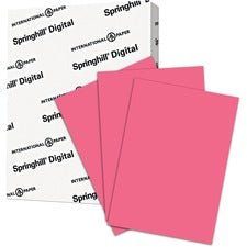 Springhill Multipurpose Cardstock - Cherry 92 Brightness - Letter - 8 1/2" x 11" - 110 lb Basis Weight - Smooth - Cherry - 250 / Pack