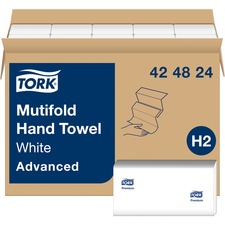 TORK Advanced Multifold Hand Towels 1 Ply - Multifold - White - 250/Bundle - 16 Carton