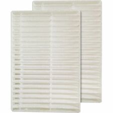 Lorell 3-in-1 Desk Lamp HEPA Air Filters HEPA - Remove Dust - 0.5" Height x 2.3" Width - 2 / Pack