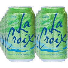 LaCroix Lime Flavored Sparkling Water Ready-to-Drink - 12 fl oz (355 mL) - Lime - 12/Pack - 2 / Carton