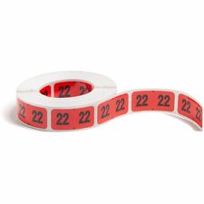 Smead ETYJ Color-Coded Year Labels 2022 - x 1 1/2" Width x 3/4" Length - Rectangle - Red - Laminated - 500 / Roll