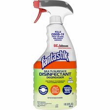 fantastik&reg; Multisurface Disinfectant Degreaser Spray 32 fl oz (1 quart) - Fresh Scent - Disinfectant, Easy to Use, Rinse-free, Deodorize, Non-porous - Green - 1 Each