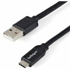 StarTech.com 2 m (6.6 ft.) USB to USB C Cable - 10-Pack 6.56 ft USB/USB-C Data Transfer Cable for Smartphone, Wall Charger, Computer - First End: 1 x USB 2.0 Type A - Male - Second End: 1 x 24-pin USB 2.0 Type C - Male - 480 Mbit/s - Nickel Plated Connect