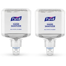 PURELL&reg; Advanced Hand Sanitizer Foam Refill Clean Scent - 1.27 quart - Push Pump Dispenser - Kill Germs - Multipurpose - Clear - Hypoallergenic, Dye-free, Refillable - 2 / Carton