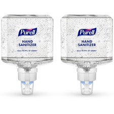 PURELL&reg; Advanced Hand Sanitizer Gel Refill Clean Scent - 1.27 quart - Touchless Dispenser - Kill Germs - Hand, Skin - Clear - Hypoallergenic, Unscented, Refillable - 2 / Carton