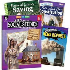 Shell Education Learn At Home Social Studies Books Printed Book Book - Grade 5 - English