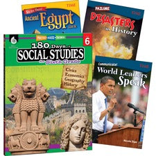 Shell Education Learn At Home Social Studies Books Printed Book Book - Grade 6 - English