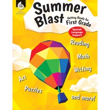 Shell Education Summer Blast Spanish Workbook Printed Book Book - Grade K-1 - Spanish, English
