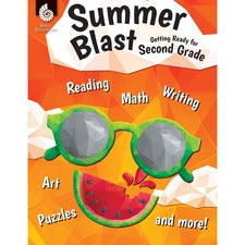 Shell Education Summer Blast Student Workbook Printed Book by Jodene Smith 128 Pages - Book - Grade 1-2 - Multilingual