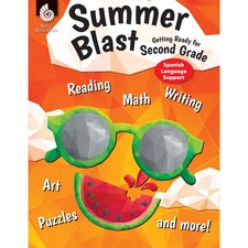 Shell Education Summer Blast Spanish Workbook Printed Book Book - Grade 1-2 - Spanish