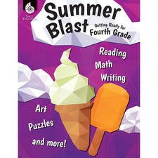 Shell Education Summer Blast Student Workbook Printed Book by Wendy Conklin 128 Pages - Book - Grade 3-4 - Multilingual