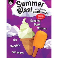 Shell Education Summer Blast Spanish Workbook Printed Book Book - Grade 3-4 - Spanish, English