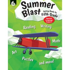 Shell Education Summer Blast Spanish Workbook Printed Book Book - Grade 4-5 - Spanish, English