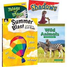 Shell Education Learn-At-Home Grade 1 Summer STEM Bundle Set Printed Book by Jodene Smith 204 Pages - Book - Grade K-1 - Multilingual