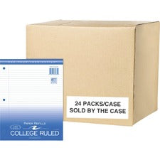Roaring Spring College Ruled Filler Paper 130 Sheets - 260 Pages - Printed - Ring - Both Side Ruling Surface - College Ruled Front Ruling - Red Margin - 3 Hole(s) - 15 lb Basis Weight - 56 g/m&#178; Grammage - Letter - 8 1/2" x 11" Sheet Size - 0.40" Heig