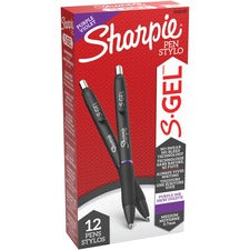 Sharpie S-Gel Pens 0.7 mm Pen Point - Purple Ink - Gel-based - 1 Dozen