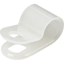 StarTech.com 100 - Screw Mount Cable Clamps Cable Clamp - White - 0.30" Length - Nylon 66 - 100 / Pack - TAA Compliant