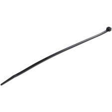 StarTech.com 100 Pack 10" Cable Ties - Black Extra Large Nylon/Plastic Zip Tie Cable Tie - Black - 9.80" Length - Nylon 66 - 100 / Pack - TAA Compliant