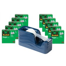 Scotch Magic Tape C18 Dispenser Value Pack 333.33 yd Length x 0.75" Width - Matte - Dispenser Included - 10 / Pack