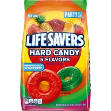 Life Savers Hard Candy Cherry, Raspberry, Watermelon, Orange, Pineapple - Individually Wrapped - 3.12 lb - 1 Each