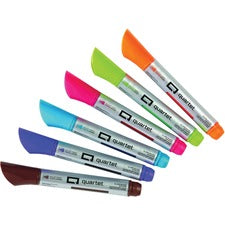 Quartet Premium Glass Board Dry-erase Markers Bullet Marker Point - Pink, Blue, Green, Orange, Purple, Brown Ink - Liquid - 6 / Pack