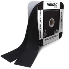 VELCRO&reg; Industrial Fastener Tape 25 ft Length x 2" Width - Black - 1 Roll