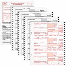 TOPS 4-part 1099-NEC Tax Forms 4 Part - White - 24 / Pack