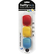 LEE Clip Dispenser Index Tabs Write-on Tab(s) - 1.75" Tab Height x 1.25" Tab Width - Assorted Tab(s) - 75 / Pack