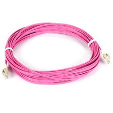 Black Box Fiber Optic Duplex Patch Network Cable 49.20 ft Fiber Optic Network Cable for Transceiver, Network Device - First End: 2 x LC Network - Male - Second End: 2 x LC Network - Male - 100 Gbit/s - Patch Cable - LSZH - 50/125 &micro;m - Erika Violet -