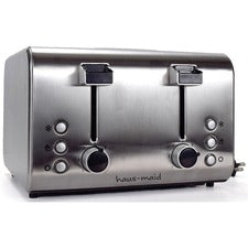 HAUS-MAID 4-Slice Toaster Toast, Reheat, Defrost - Gray