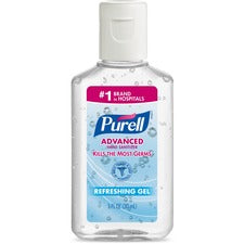 PURELL&reg; Hand Sanitizer Gel 1 fl oz - Flip Top Bottle Dispenser - Kill Germs - Hand - Clear - 250 / Carton