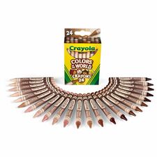 Crayola Color World Crayons 1.1" Length - Assorted - 24 / Pack
