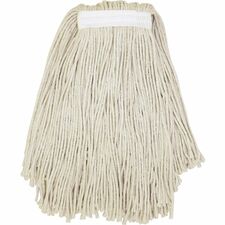 Genuine Joe Clamp-style Cotton Mophead Cotton - Natural - 1 Each