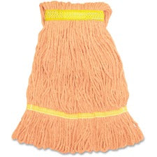 Genuine Joe Narrow Band Small Mophead Small - Rayon, Cotton, Cotton - 1 Each