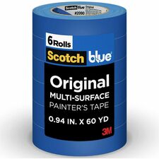 ScotchBlue Multi-Surface Painter's Tape 60 yd Length x 0.94" Width - Blue - Paper - 6 / Pack