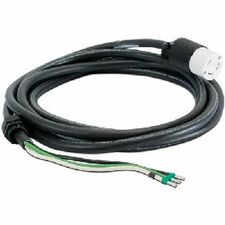 APC by Schneider Electric 5ft Hardwire Power Cord 208 V AC - Black - 5 ft Cord Length - 1 Each
