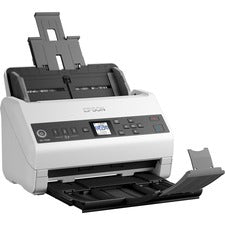 Epson DS-730N Sheetfed Scanner - 600 dpi Optical 8-bit Color - 8-bit Grayscale - 40 ppm (Mono) - 40 ppm (Color) - Duplex Scanning - USB