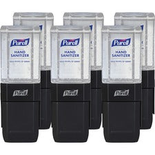 PURELL&reg; ES1 Dispenser Starter Kit (4424-D6) Manual - 15.22 fl oz Capacity - Theft Proof, Durable, Compact, Dye-free, Push Button - Graphite - 6 / Carton
