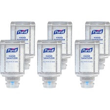 PURELL&reg; Advanced Hand Sanitizer Gel Refill Clean Scent - 15.22 fl oz - Push Pump Dispenser - Kill Germs - Hand, Skin - Clear - Dye-free, Refillable, Unscented - 6 / Carton