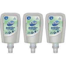 Dial Hand Sanitizer Gel Refill Fragrance-free Scent - 1.06 quart - Touchless Dispenser - Bacteria Remover - Healthcare, School, Office, Restaurant, Daycare, Hand - Clear - Dye-free, Drip Resistant - 3 / Carton