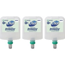 Dial Hand Sanitizer Foam Refill 1.27 quart - Bacteria Remover - Healthcare, Restaurant, School, Office, Daycare - Clear - Dye-free, Fragrance-free - 3 / Carton