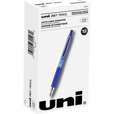 uniball&#8482; 207 Mechanical Pencils 0.7 mm Black Lead - HB, #2 - Blue Barrel - 1 Dozen