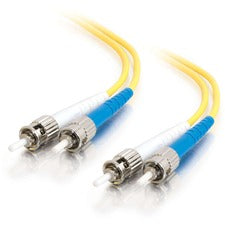 C2G 3m ST-ST 9/125 OS2 Duplex Single-Mode PVC Fiber Optic Cable - Yellow 9.84 ft Fiber Optic Network Cable for Network Device - First End: 2 x ST Network - Male - Second End: 2 x ST Network - Male - Patch Cable - OFNR, Riser - 9/125 &micro;m - Yellow - 1