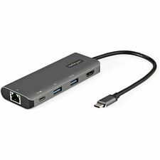 StarTech.com Docking Station for Notebook, Tablet, Workstation, Monitor - 100 W - USB 3.1 (3.1 Gen 2) Type C - 1 Displays Supported - 4K - 3840 x 2160 - 3 x USB Ports - 1 x USB Type-A Ports - USB Type-A - USB Type-C - Network (RJ-45) - 1 x HDMI Ports - HD