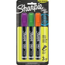 Sharpie Wet Erase Chalk Markers Chalk-based - Opaque Barrel - 3 / Pack
