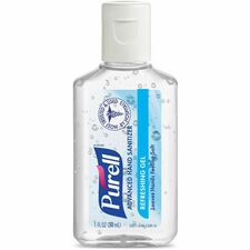 PURELL&reg; Advanced Hand Sanitizer Gel 1 fl oz - Bottle Dispenser - Kill Germs - Skin, Hand - Clear - 72 / Carton