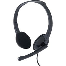 Verbatim Stereo Headset with Microphone Stereo - Mini-phone (3.5mm) - Wired - 32 Ohm - 20 Hz to 20 kHz - Over-the-head - Binaural - Circumaural - 5.74 ft Cable - Omni-directional Microphone