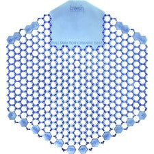 Fresh Products Wave 3D Urinal Screen Lasts upto 30 Days - Splash Reducer, Odor Control - 10 / Pack - Blue