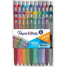 Paper Mate InkJoy Gel Pens Multi Ink - Gel-based - 30 / Pack
